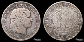 Haiti. 1 Gurda. 1887.