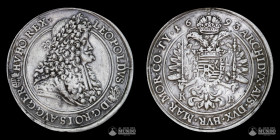 Hungria (Monarquia Habsburgo), Kremnica. 1 Talero. 1693 (Leopoldp I).