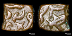 India (Imperio Mogol). ½ Falus. 1592 (Akbar).