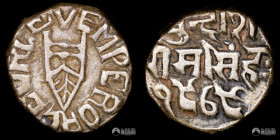 India (Principados), Bundi. 1 Rupia. 1916-1934 (Jorge V).