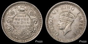 India (Raj britanico), Bombay. ½ Rupia. 1942 (Jorge VI).