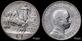 Italia, Roma. 1 Lira. 1910 (Victor Manuel III).