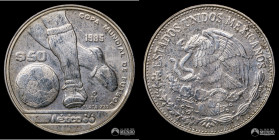 Mexico, Ciudad de Mexico. 50 Pesos. 1985. Copa Mundial de Futbol 1986 - Futbolista.
