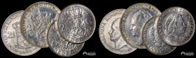 Paises Bajos, Utrecht. Lote de cuatro: 2 ½ Florines. 1931-1963.