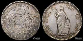 Peru, Lima. 1 Real. 1834. MM.