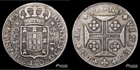 Portugal, Lisboa. 400 Reis. 1814 (Juan VI).