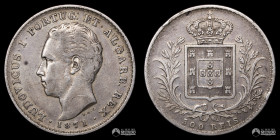 Portugal, Lisboa. 500 Reis. 1871 (Luis I).