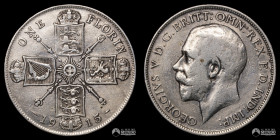 Reino Unido, Londres. 1 Florin. 1915 (Jorge V).