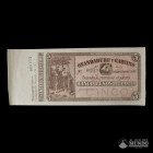 Argentina, Banco Oxandaburu y Garvino. 5 Pesos Bolivianos. 1867.