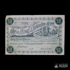 Chile. Billete particular: Establecimiento Chorrilos - 50 Centavos. S/F.