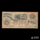 Chile, Banco de Valparaiso. 1 Peso. 1876.