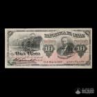 Chile, Republica (Ministerio de Hacienda). 10 Pesos. 1912.