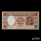 Chile, Banco Central. 10 Pesos. 1946.