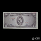 Chile, Banco Central. 20 Pesos. 1947.