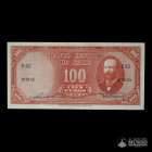 Chile, Banco Central. 100 Pesos. 1948-1958. Variante: Firma larga "Maschke".