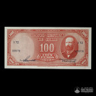 Chile, Banco Central. 100 Pesos. 1948-1958. Variante: Firma corta "Maschke".