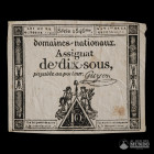Francia. 10 Sueldos. 1792 (Luis XVI). ASSIGNAT.