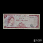 Jamaica, Banco de Jamaica. 5 Chelines. 1964.