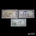 Libano, Banco del Libano. Lote de tres billetes a catalogar.