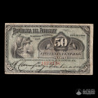 Paraguay, Oficina de Cambios. 50 Centavos. 1916.