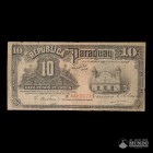 Paraguay, Oficina de Cambios. 10 Pesos. 1923.