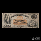 Uruguay, Banco Oriental. 10 Pesos (1 Doblon). 1867.