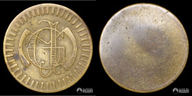 Bolivia, Cochabamba. Ficha: Nicasio de Gumucio - 5 Centavos. 1876.