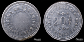 Chile, Taltal. Ficha: Oficina De Los Amigos - 20 Centavos. S/F.