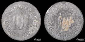 Chile, Negreiros. Ficha: Oficina Napried - 10 centavos. S/F.