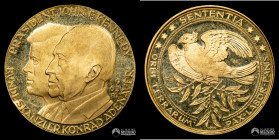 Alemania Occidental, Munich. Medalla: Visita de John F. Kennedy a Alemania Occidental. 1963. Oro.