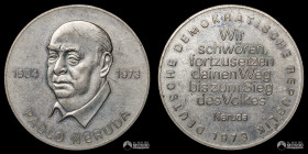 Alemania Oriental. Medalla: Pablo Neruda. 1973.