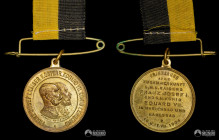 Austria (Imperio Austrohungaro). Medalla: Reunion de Francisco Jose I y Eduardo VII. 1904.