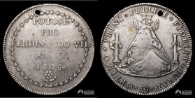 Bolivia, Potosi. Medalla: Proclama de Fernando VII. 1808.