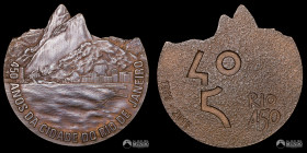Brasil. Medalla: 450 años de Rio de Janeiro. 2015.