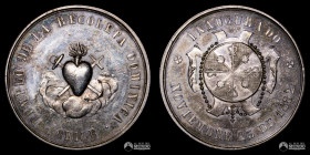 Chile. Medalla: Inauguracion del Templo de la Recoleta Dominica. 1882.