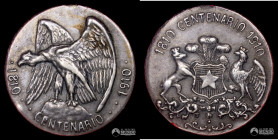 Chile. Medalla: Centenario de Chile. 1910. SRN MS-62.