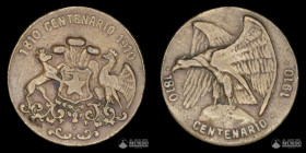 Chile. Medalla: Centenario de Chile. 1910.