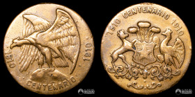 Chile. Medalla: Centenario de Chile. 1910.