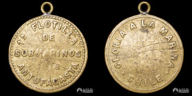 Chile. Medalla: Primera Flotilla de Submarinos (Antofagasta). 1918.