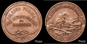 Chile, Santiago. Medalla: Reconstruccion del Huascar. 1924.