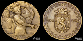 Chile, Santiago. Medalla: IV centenario de la ciudad de Santiago. 1941.