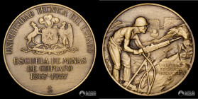 Chile, Santiago. Medalla: Universidad Tecnica del Estado - Escuela de Minas de Copiapo. 1957.