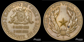 Chile. Medalla: Ejercito de Chile - Comandante en Jefe Luis Vidal Vargas. 1958.