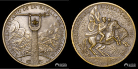 Chile, Santiafo. Medalla: Sesquicentenario de las batallas de Chacabuco y Maipu. 1968.
