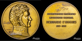Chile. Medalla: Bicentenario de Bernardo O'Higgins. 1978.