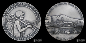 Chile. Medalla: Compañia de Aceros del Pacifico - Planta de Pellets Valle del Huasco. 1978.
