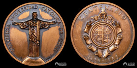 Chile, Santiago. Medalla: Centenario de la Universidad Catolica. 1988.