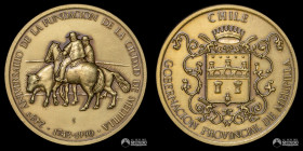 Chile. Medalla: 248° Aniversario de la Fundacion de Melipilla. 1990.