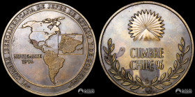 Chile, Santiago. Medalla: Cumbre Iberoamericana de Jefes de Estado y de Gobierno. 1996.