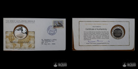 Estados Unidos. Medalla: Grandes Exploradores - Alexander Von Humboldt. 1975.